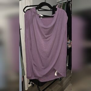Athleta Purple Oversized Purana Wrap Sweatshirt Hoodie